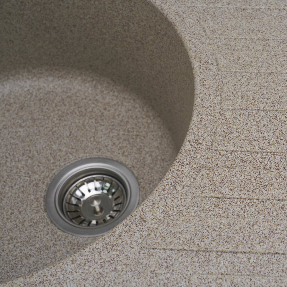 VALESO Гранітна мийка для кухні VALESO LIRA 7750 матова Карамель Коломия - фото 6