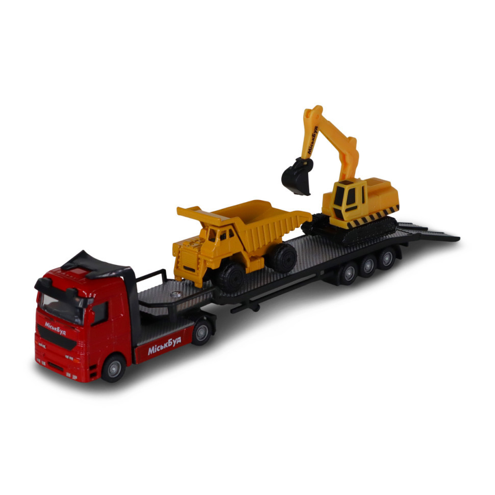 Ігровий набір Автоперевізник TechnoDrive 541757.270 самоскид, екскаватор Вінниця - фото 2