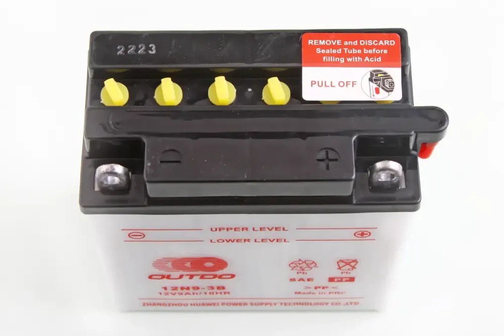 Аккум. батарея Мото 12В 9 Ач «Outdo» сухий + електроліт Вінниця - фото 2