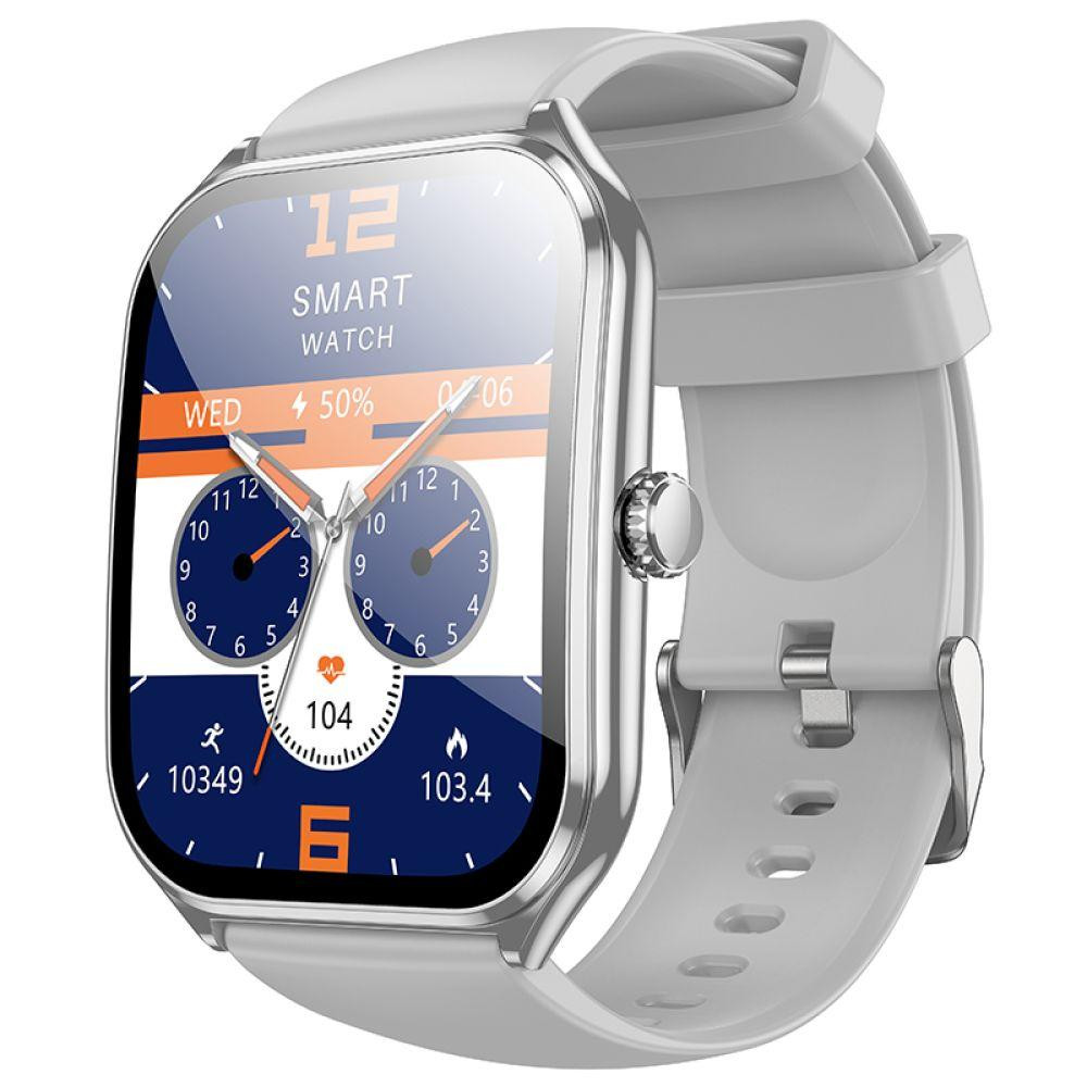 Смарт-часы HOCO Y28 AMOLED 49mm. 200 mAh. IP67 Smart sports watch (call version) Silver Киев - изображение 1