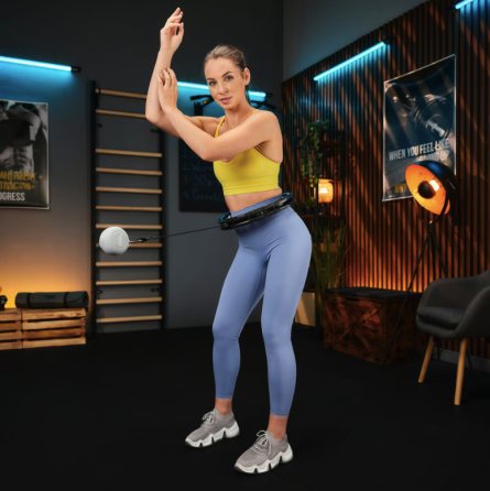 Хулахуп Trex Sport TX-010CHH масажний з обважнювачем чорний Київ