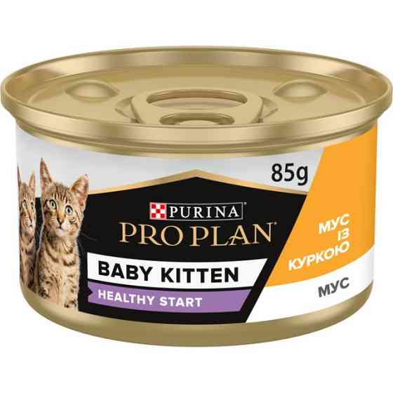 Консервований корм Purina Pro Plan Baby Kitten ніжній мус з куркою для кошенят 85 г Вінниця