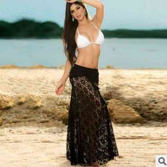 Пляжна спідниця довга універсальний чорний Київ