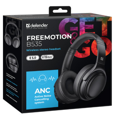 Наушники Defender FreeMotion B535 Bluetooth Black (63535) Винница - изображение 7
