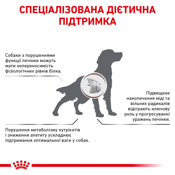 Royal Canin Hepatic (Роял Канін Гепатик) сухий корм для собак у разі захворювань печінки Запоріжжя