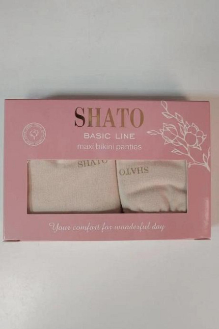 Жіночі високі труси. Бежевий колір. 2 штуки в пакованні. SHATO MAXI BLM 211 XXL Київ - фото 3