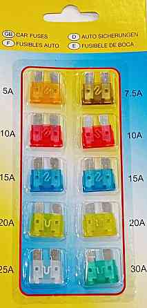 Предохранители для автомобилей (набор 10шт) Днепр