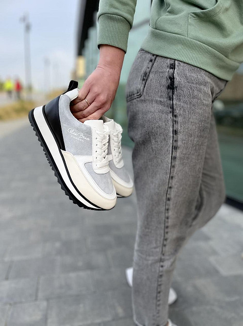 ALEX BENZ Кросівки жіночі ALEX BENZ DJ66 сірі (весна-осінь, шкіра+замша натуральна) (5014) Коломия - фото 10