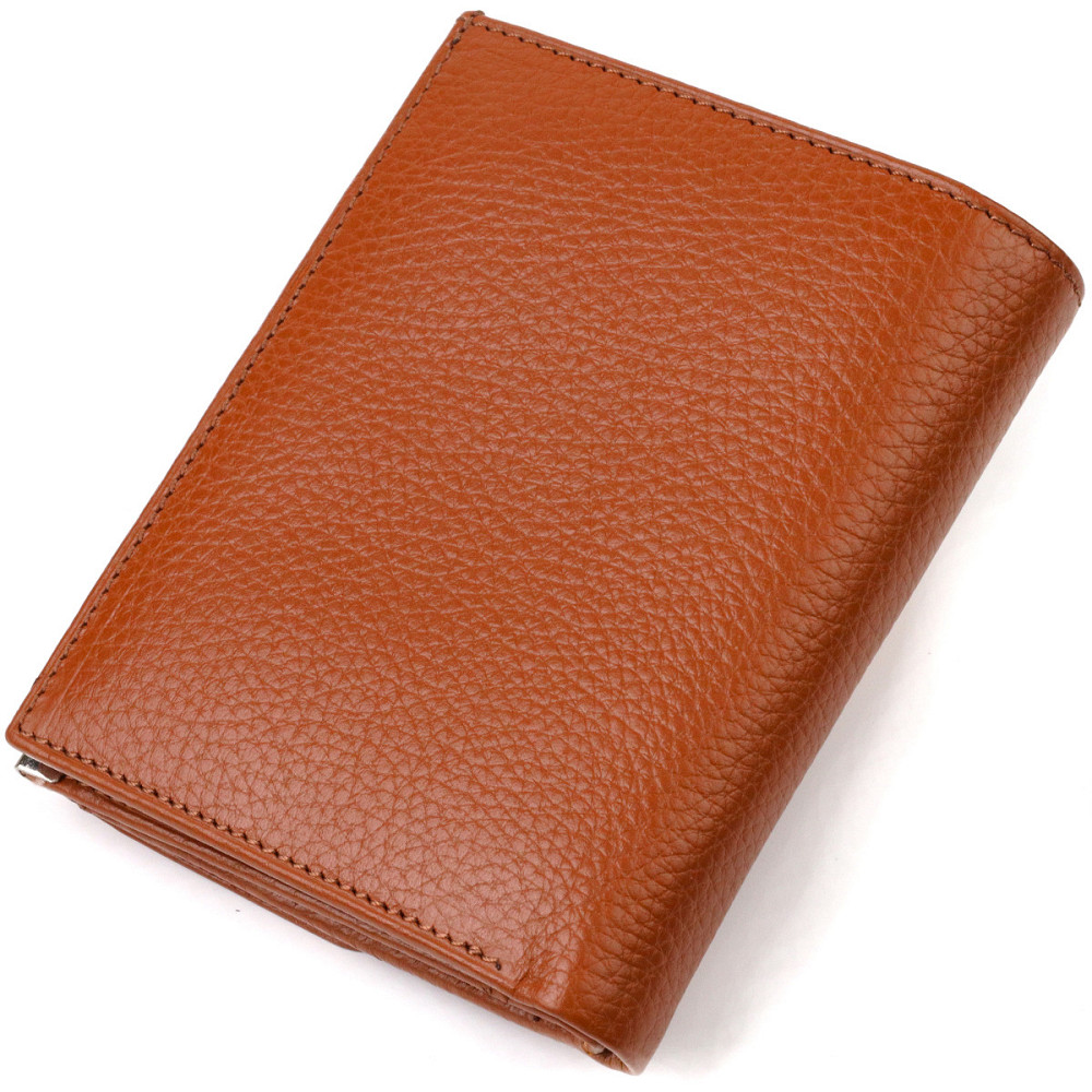 Удобный кошелек для женщин среднего размера из натуральной кожи флотар CANPELLINI 21811 Коричневый Киев - изображение 9