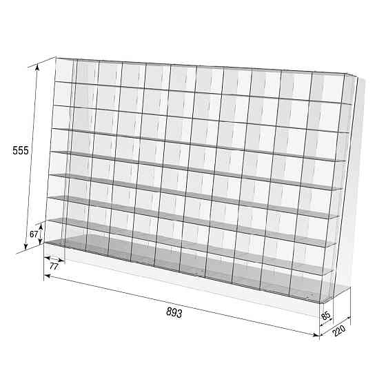 Коробка EKOSTAR 893х555х85 88 ячеек Киев