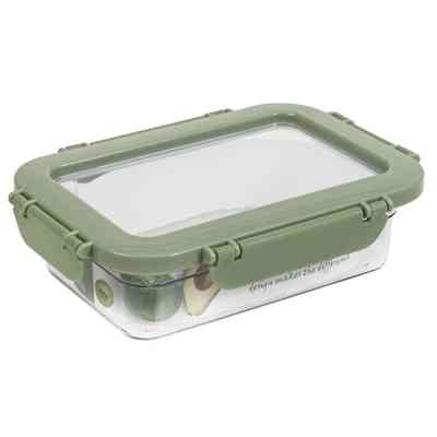 Пищевой контейнер Herevin Container-Green-Peach герметичний 0.6 л (161426-100) Винница