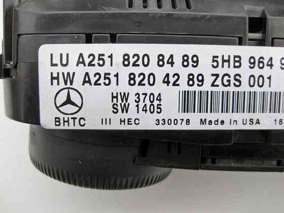Mercedes-Benz  A2518208489 Блок управління кліматом GL X164 ML W164 R-Class W251 Одеса