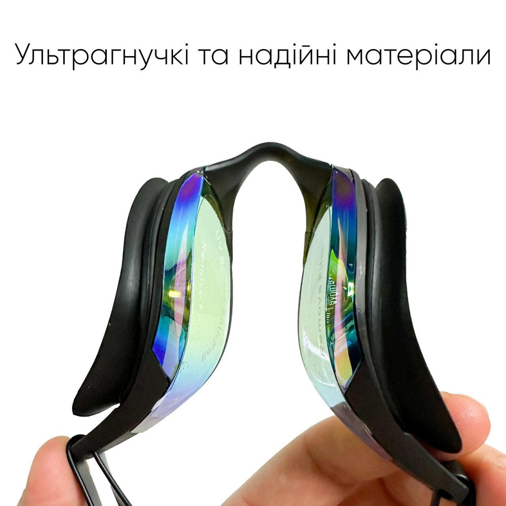 Окуляри для плавання Renvo Alat Pro Уні Anti-fog Чорний OSFM (2SG610-0106) Киев - изображение 3