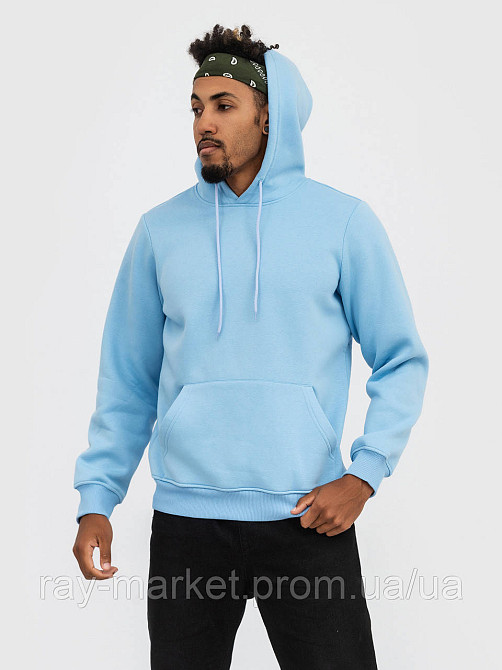 Набір чоловічий худі утеплене 2шт RAY BASIC Білий/Блакитний (U0401M-White-Sky Blue) M Київ - фото 4