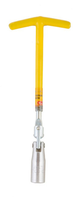 Ключ свічковий MASTERTOOL 16 мм Т-Type із шарніром 73-0100 Коломия - фото 2