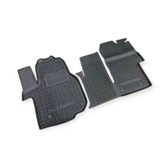 Килимки Фольцваген crafter 2017-> 1+2 борт 2,5см, з перемичкою салону Мукачево