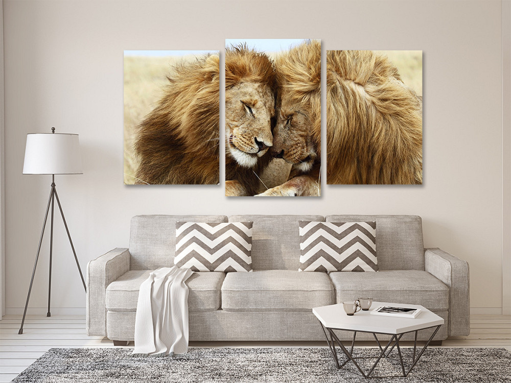 Модульна картина у вітальню/ спальню Закохані Леви   Art-565_3 Київ - фото 2