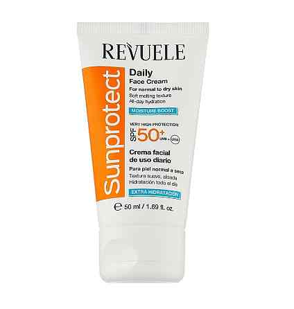 Солнцезащитный крем для лица и тела увлажняющий SPF50+ Revuele 50 мл Винница