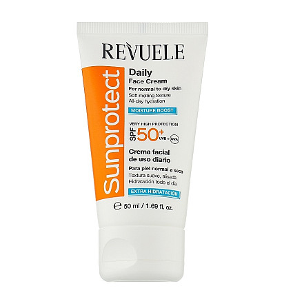 Сонцезахисний крем для обличчя та тіла зволожуючий SPF50+ Revuele 50 мл Вінниця - фото 1