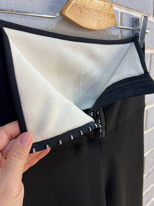 Лосини жіночі Kenalin 9240 мікродайвінг корсет гачки утеплені на хутрі чорні, чорний, 3XL Київ - фото 13