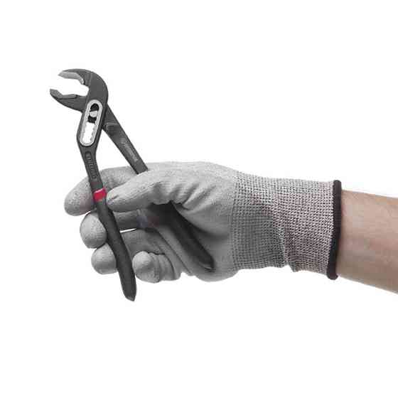 Кліщі сантехнічні 180 мм, коване залізо 40CrV, полив’яні двошарові рукоятки, STORM INTERTOOL NT-0160 Київ