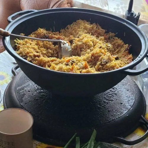 Казан "узбецький" WOK чавунний 15л з кришкою-сковородою гриль V15СРGr Майстерня Житомир