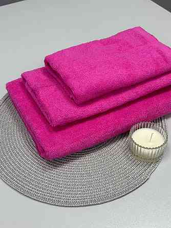 Полотенце однотонное Ideal Textile 70х140 см 400 г/м2 (56860923) Рожевий 1 шт Черновцы