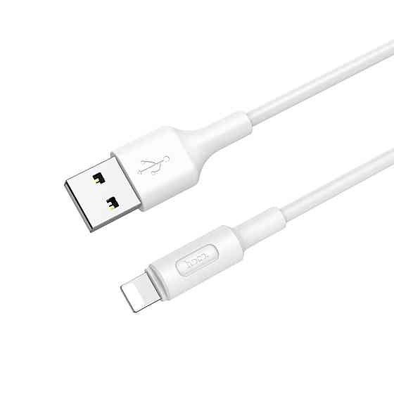 Кабель HOCO X25 USB to iP 2A, 1m, PVC, PVC connectors, White Киев