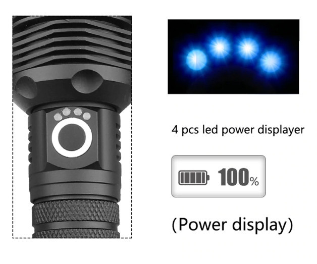 Ліхтар ручний акумуляторний Xanes 1282 XHP70 Ліхтарик Вінниця - фото 4
