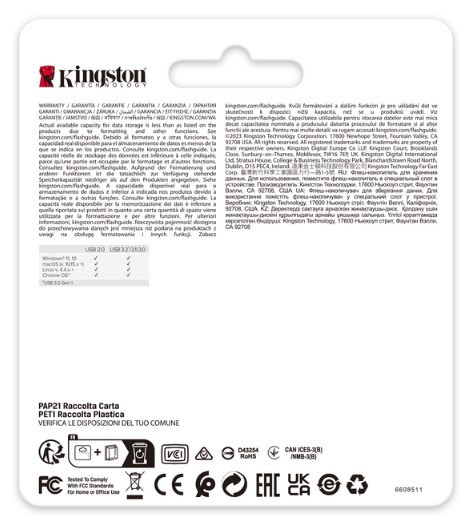 Flash Drive Kingston DT SE9 G3 256GB USB 3.2 Gold (DTSE9G3/256GB) (6962753) Киев - изображение 6