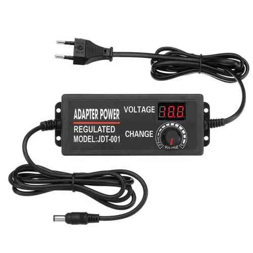 Блок живлення регульований 9–24В 3А, адаптер із вольтметром, роз’єм 5.5x2.5мм Київ