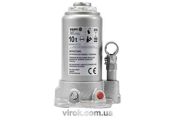 Домкрат гідравлічний cтовбцевий VOREL; F= 10 т, роб. висота- 195- 375 мм [4] Одесса