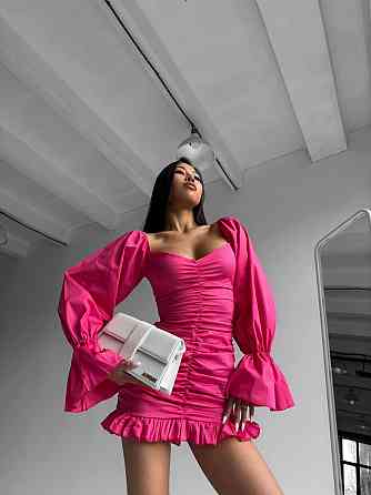 Жіноча приваблива вечірня мініплаття з турецького котону Малина, 42/44 Одеса