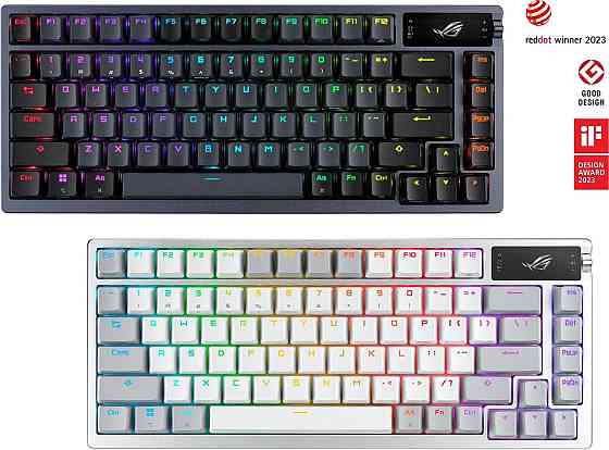 Клавіатура бездротова Asus ROG Azoth RGB WL BT White (90MP031A-BKUA11) Білий Харків