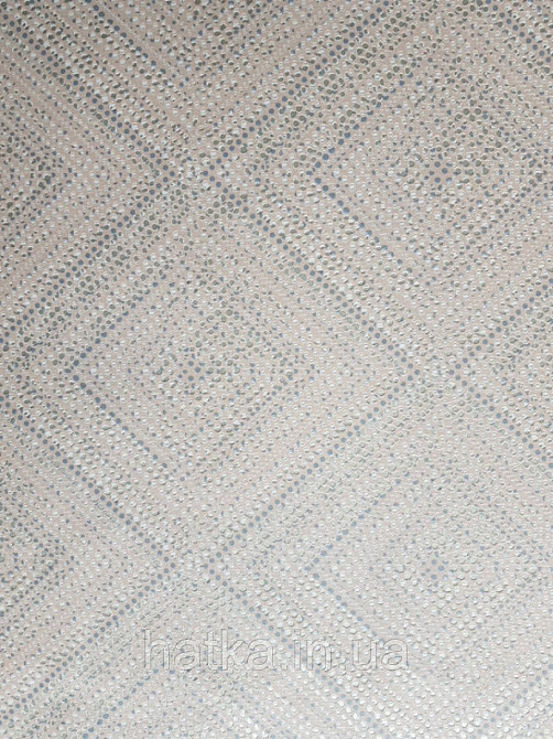 Шпалери вінілові на флізелін Marburg 82165 Giulia геометрія ромб квадрат смуги точки коричневі сірі срібло Київ - фото 3
