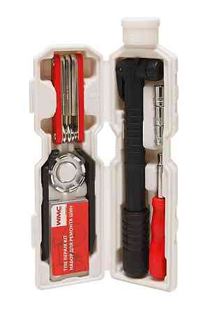 Набор инструментов для обслуживания велосипеда 27пр.+держатель фляги,в тубе(белый) Одесса