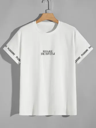 Футболка чоловіча с принтом  44 Біла 2634326086 Дніпро