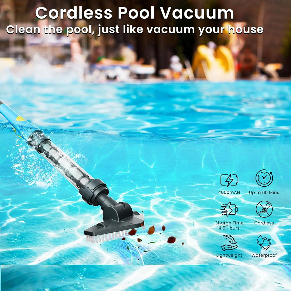 Безпровідний акумуляторний пилосос для гідромасажних ванн, спа-центрів та басейнів 2 в 1 Oxseryn OX-EDHV05 Луцьк - фото 2