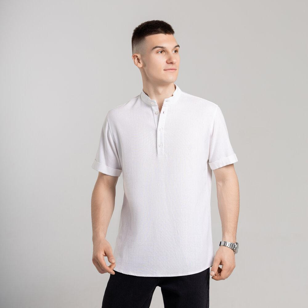 Чоловіча сорочка з коротким рукавом біла Pobedov Molodist' Київ - фото 3