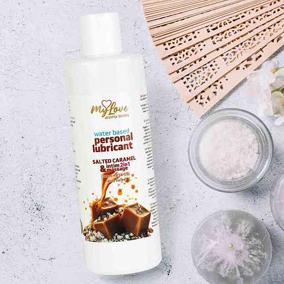 2в1 лубрикант та масажний гель - MyLove Aroma Series Intim&Massage Salted Caramel, 300 мл Sex Aura Київ