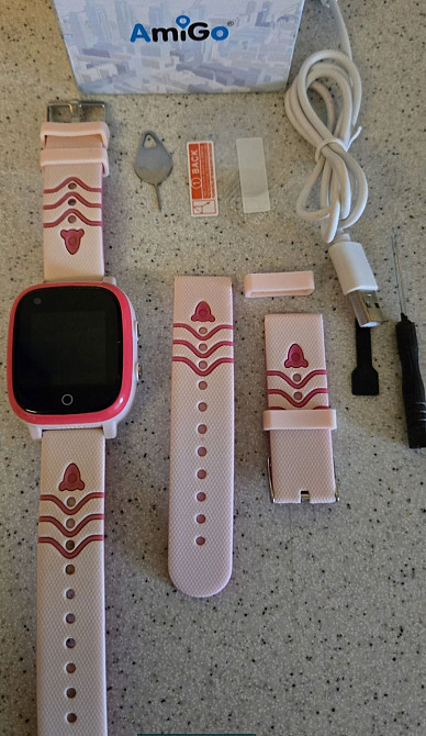 Детсие смарт -Часы .AmiGo GO005 4G Wi-Fi Thermometer Pink Киев - изображение 1