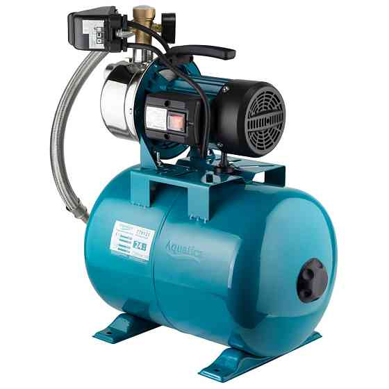 Станция 0.6кВт Hmax 35м Qmax 50л/мин (самовсасывающий насос нерж) 24л Украина AquaticaLEO EKJ-602SA5/UA Ровно