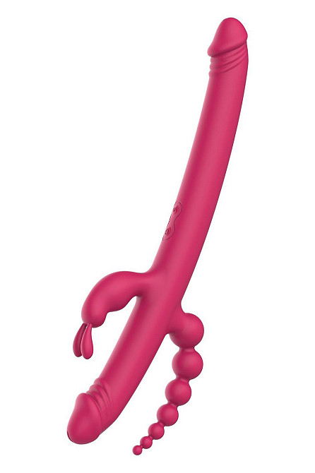 Вібратор із 4 стимулюючими кінцями Dreamtoys Anywhere Pleasure Vibe Essentials, рожевий Sex Aura Київ - фото 2