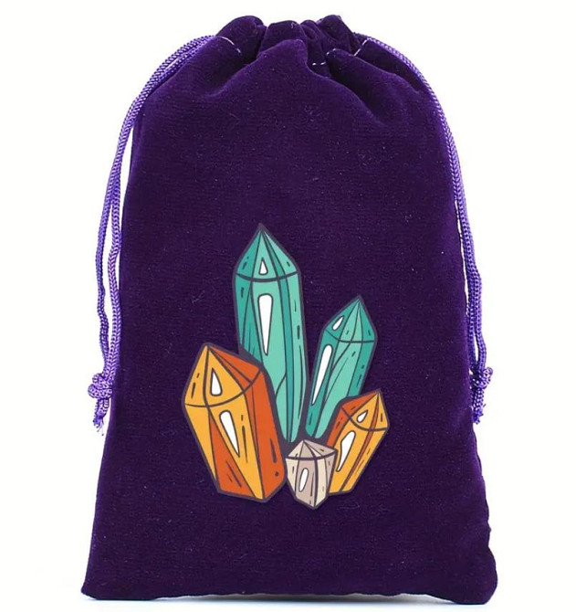 Фиолетовый бархатный мешочек для карт Таро или рун (13×18 см) – 8 вариантов дизайна Киев - изображение 9