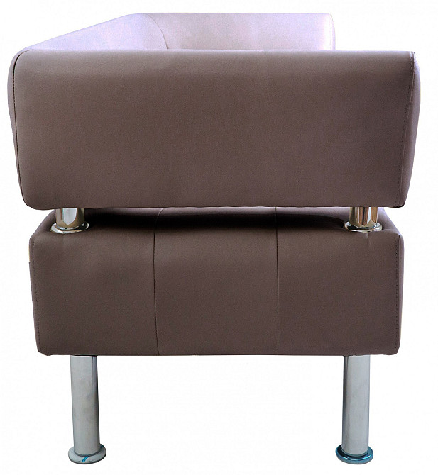 Диван Flay Office двійка зі спинкою та підлокітниками 1550х650х750 Коричневий Київ - фото 3