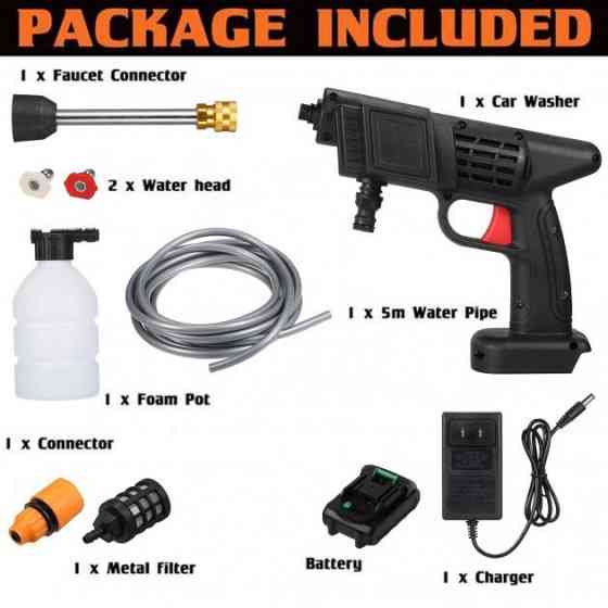 Акумуляторна Мийка з 2-ма АКБ Портативна Ручна Високого Тиску Універсальна AR-62 Київ