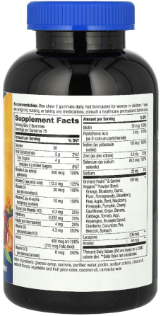 Мультивітаміни для чоловіків Nature's Way Men's Gummy Multivitamin Alive! фруктові 150 таб Київ