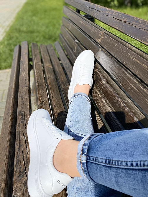 Ditas Кеди жіночі DITAS 128 білі (весна-осінь, шкіра натуральна) (2702) 36-40 Коломия - фото 3