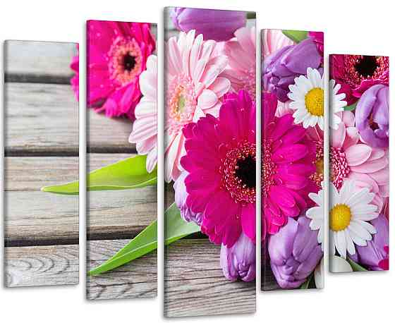 Модульная картина Цветы Art-166_5 90х132 см Киев