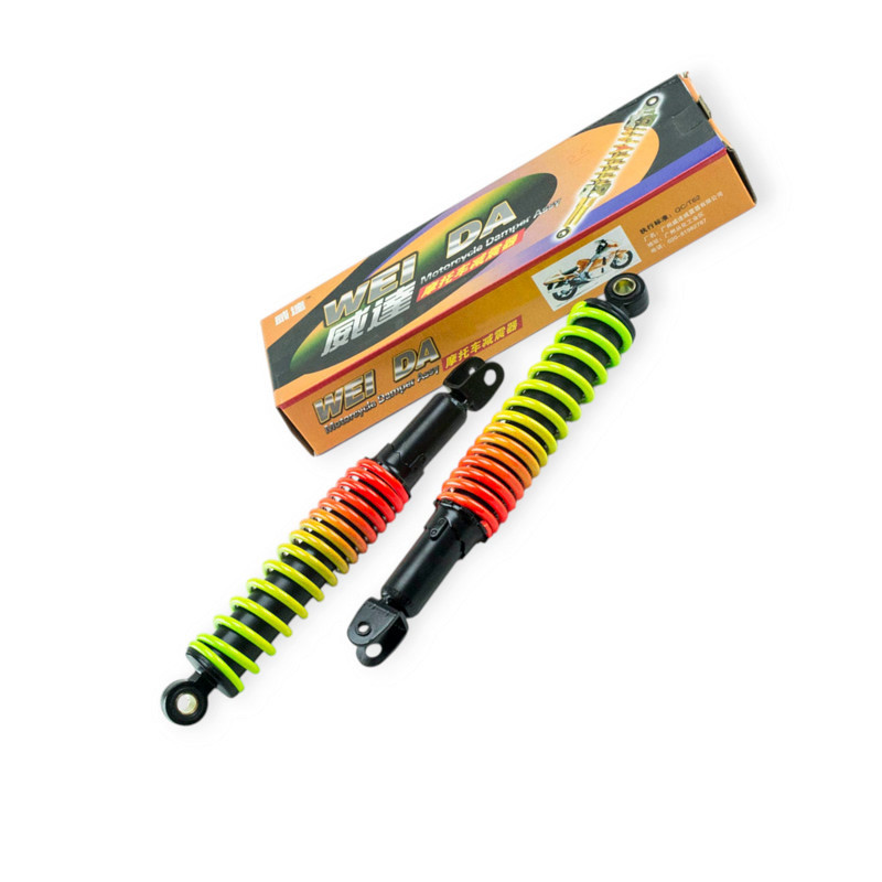 Амортизатор скутер китай 4 т-80 310 мм регулируемый радуга задний Мукачево - изображение 1